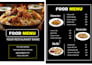 do restaurant menu data entry and design
